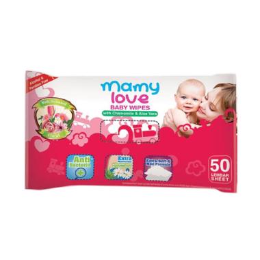 Mamy Love Wipes GENTLY CLEAN PINK 50shet